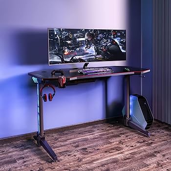 U-POWER LEDゲーミングデスク 幅140cm×奥行65cm 41w0Wb+XC6L.jpg